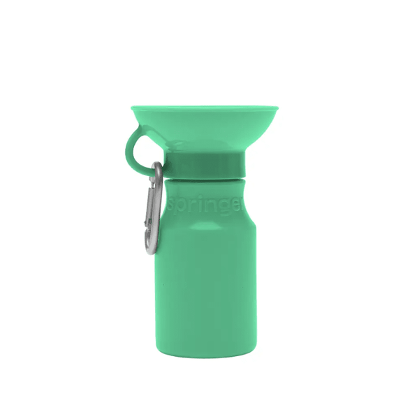 Eco-Friendly Silicone Dog Travel Water Bottle - Green 16 oz