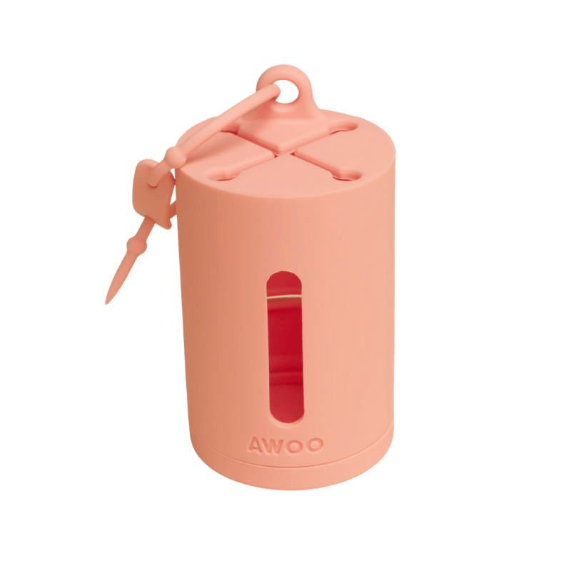 AwPoo Bag Holder - Peach Leash Bag Awoo