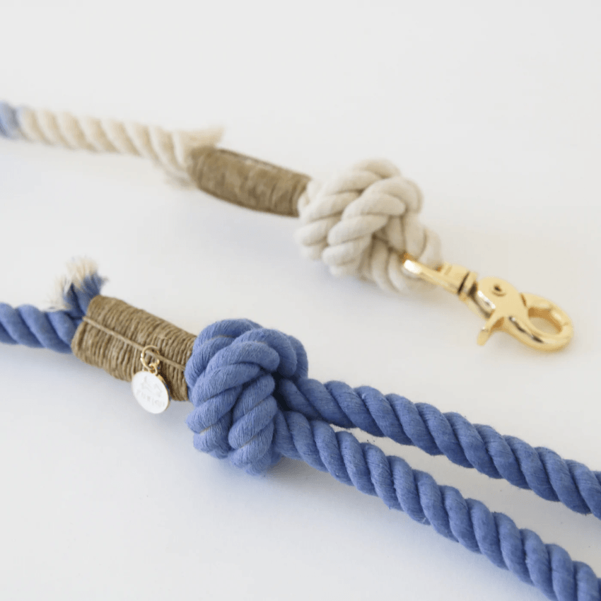 Rope Dog Leash - Blue Cotton Leash Furlou