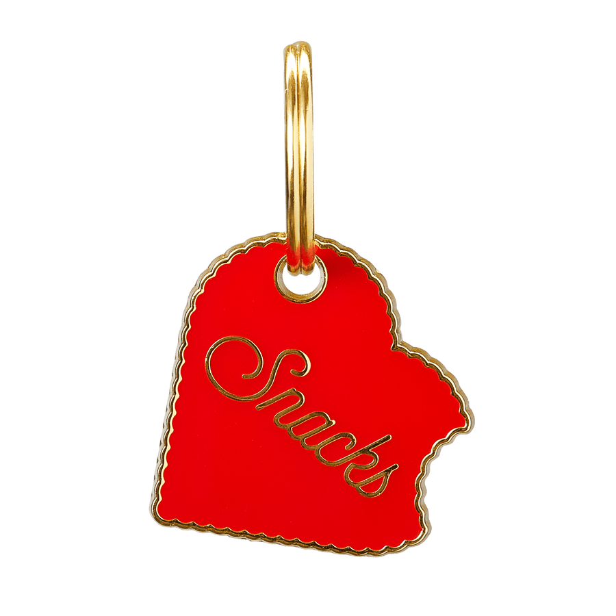 Snacks ID Tag (Free Custom Engraving!) Charms Trill Paws