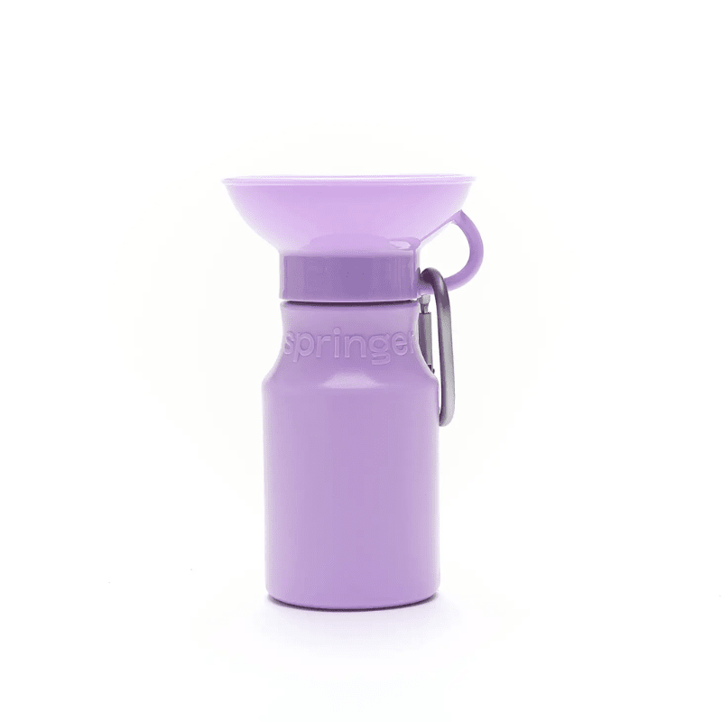 Purple Cloud Portable Pet Water & Food Travel Bottle 350ml