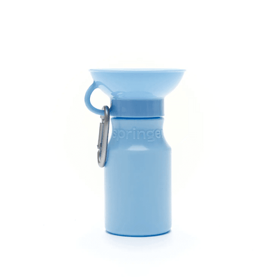 Travel Water Bottle for Dogs (15oz) - Sky Blue Bowl Springer