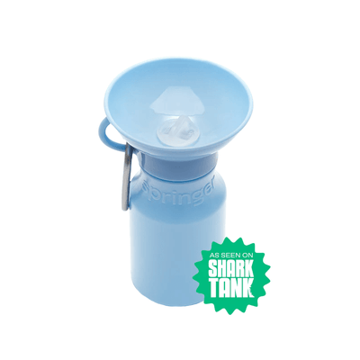 Travel Water Bottle for Dogs (15oz) - Sky Blue Bowl Springer