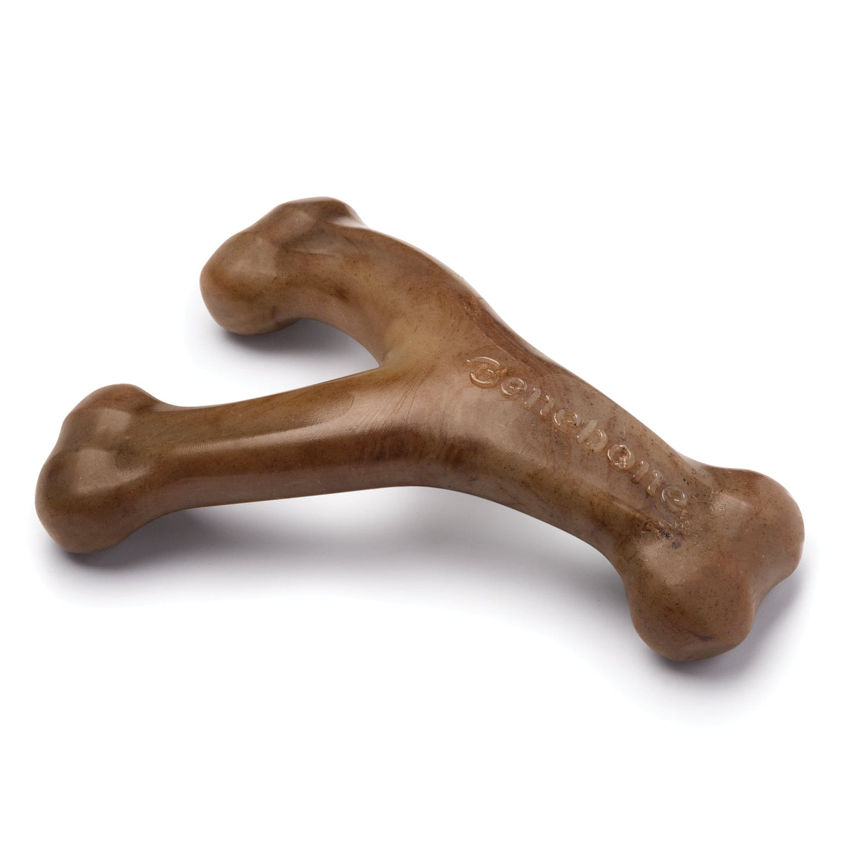 Benebone Real Flavor Wishbone Dog Chew Toy - Real Bacon