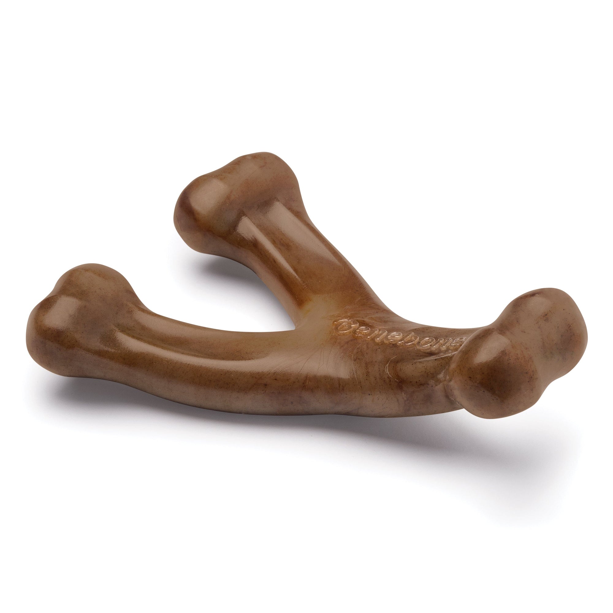 Benebone Real Flavor Wishbone Dog Chew Toy - Real Bacon Toy Benebone