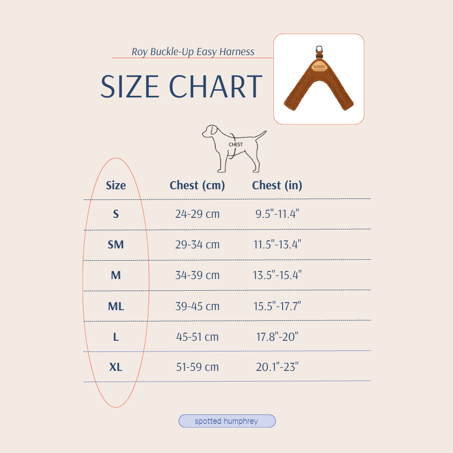 Roy Buckle-Up Easy Harness - Caramel Brown Harness Charlie's Backyard