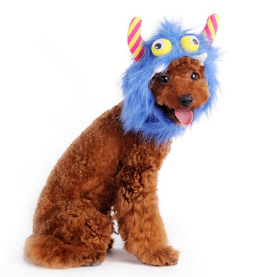 Furry Monster Hat - Blue Accessories Dogo
