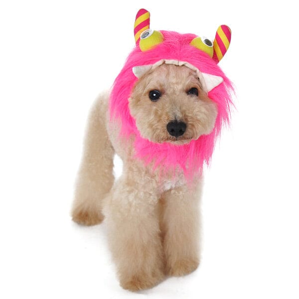 Furry Monster Hat - Pink Accessories Dogo