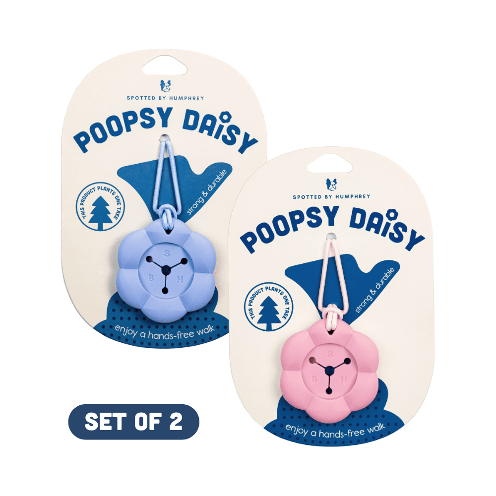 Poopsy Daisy Dog Poop Bag Holder - Set of 2 - Spotted By Humphrey