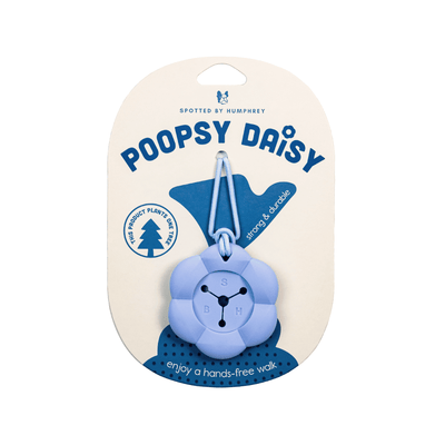 Poopsy Daisy Dog Poop Bag Holder - Blueberry (Periwinkle Blue) Leash Accessories Spotted By Humphrey