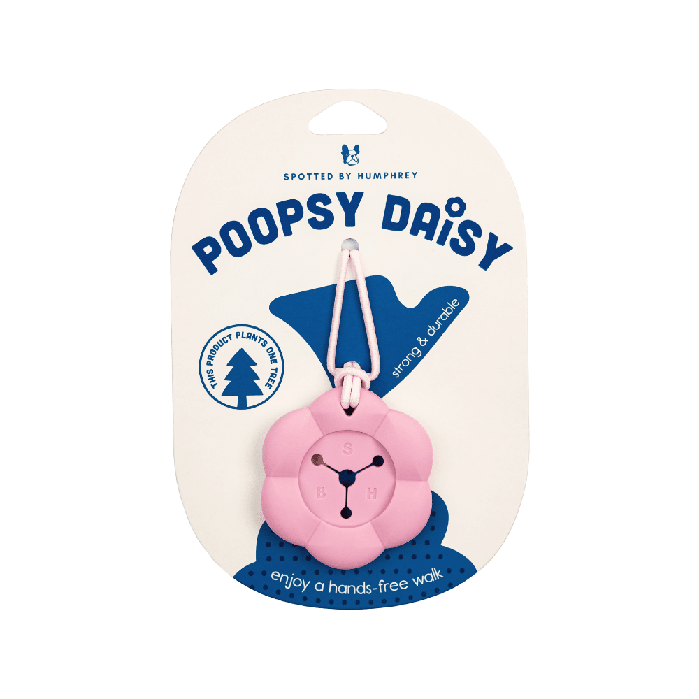 Poopsy Daisy Dog Poop Bag Holder - Toe Beans (Pink)