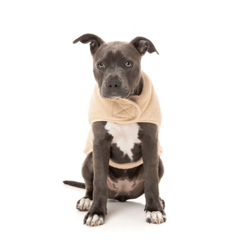 Teddy Wrap Vest - Light Beige Clothing Fuzzyard