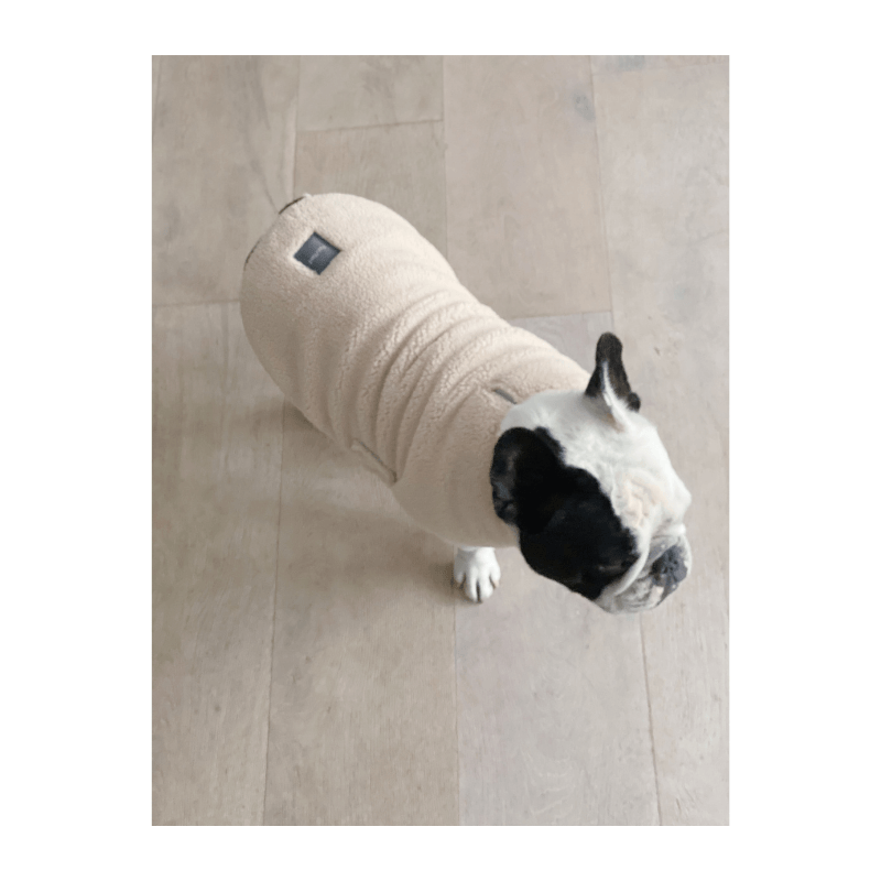 Teddy Wrap Vest - Light Beige Clothing Fuzzyard