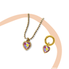 Pink Mini Me Charm + Necklace Twinning Set (Gold- and Rhodium-Plated Options) Charms Lulubell 