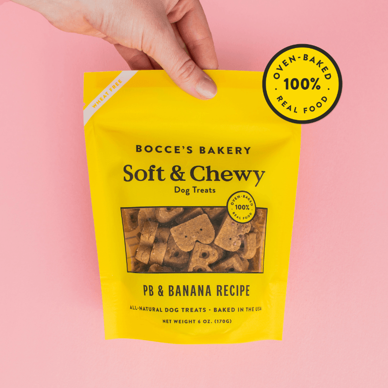PB + Banana Soft & Chewy Dog Treats Treats Bocce's Bakery 