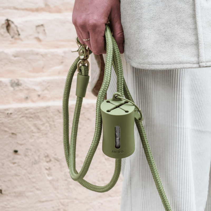 AwPoo Bag Holder - Peach Leash Bag Awoo