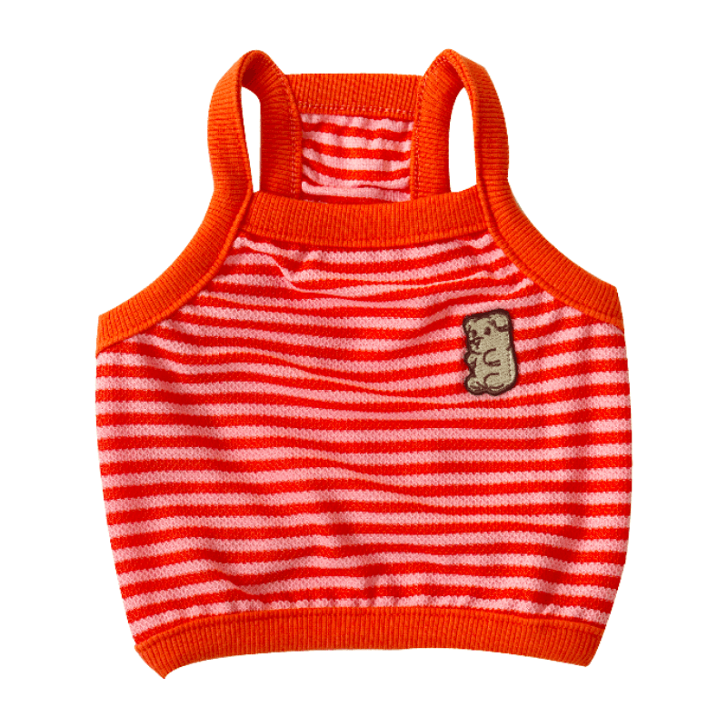 Cool Slush Crop Tank Top - Orange Cream (Orange)