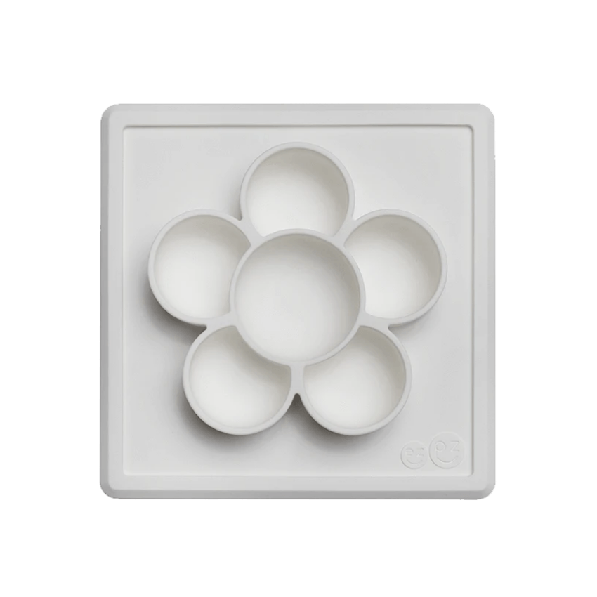 Flower Compartments Silicone Mat (Slow Feeder) - Cream Bowl EZPZ 