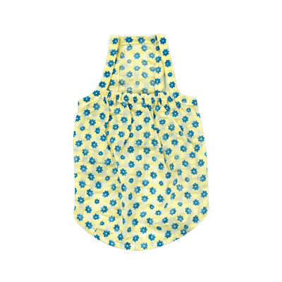 Flower Checkered Tank Top - Yellow Clothing Hey Jerry
