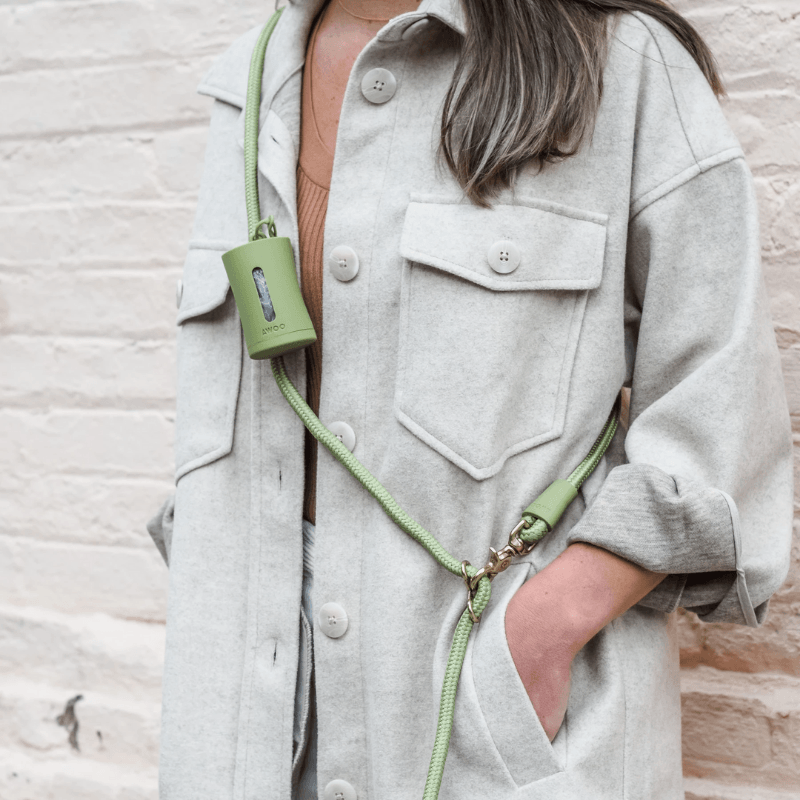 AwPoo Bag Holder - Peach Leash Bag Awoo