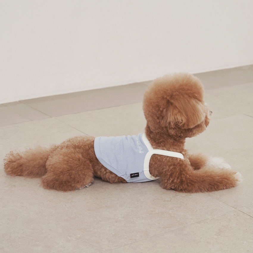 Airy Sleeveless Top - Pale Blue Clothing Small Stuff