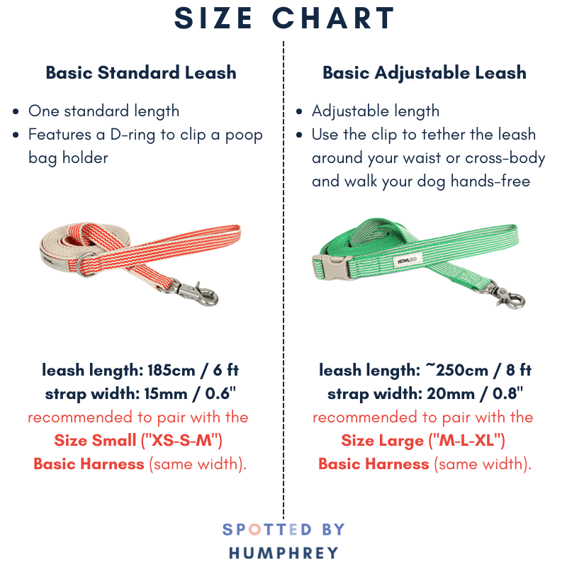 HowlGo Basic Adjustable Leash (Size Large) - Green Leash Howlpot