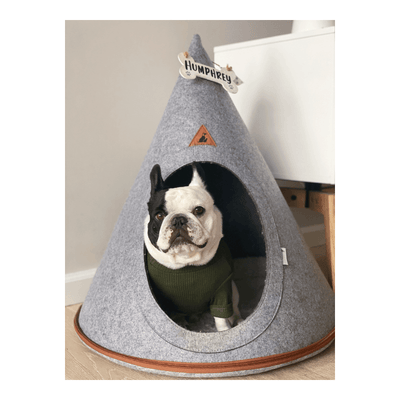 Boissonneault felt pet cave sales lucy hooded dog bed