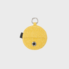 Smiley Poop Bag Holder Charm - Mustard Yellow Leash Accessories Small Stuff