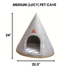 Modern Gray Nooee Lucy Pet Cave - Size Medium (Ships Free!) Bed Nooee