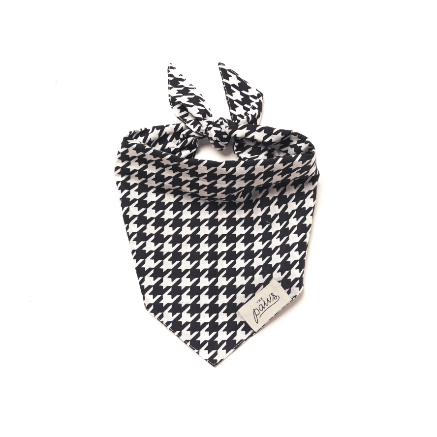 Classic Houndstooth Dog Bandana Bandana The Paws 