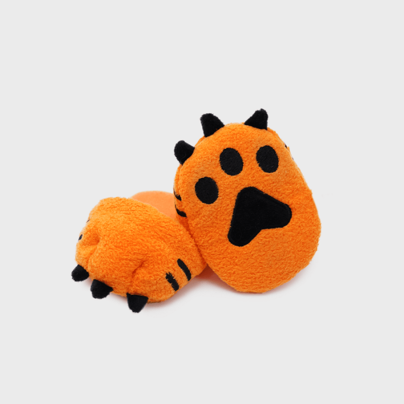 Tiger Paw Slippers Dog Toy