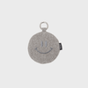 Smiley Poop Bag Holder Charm - Gray Leash Accessories Small Stuff