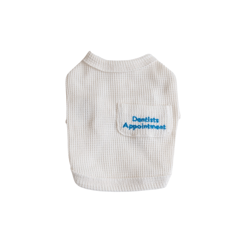 Waffle Crop Tee - Ivory Clothing Dentists Appointment