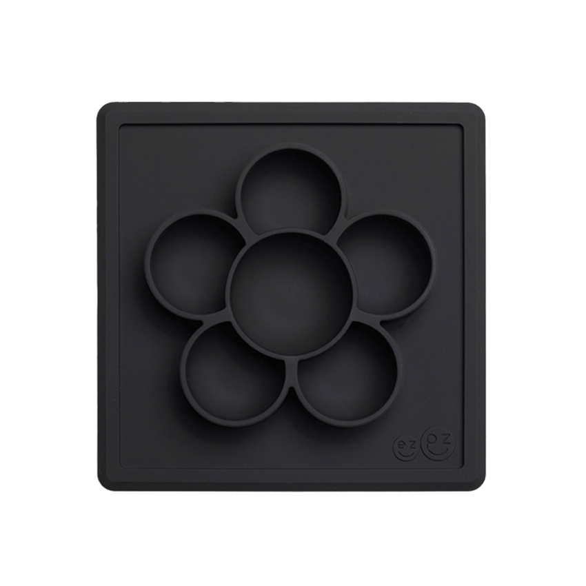 Flower Compartments Silicone Mat (Slow Feeder) - Slate Bowl EZPZ