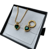 Emerald Mini Me Charm + Necklace Twinning Set (Gold- and Rhodium-Plated Options) Charms Lulubell