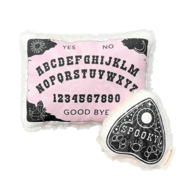 Ouija Board and Planchette - Halloween 2 Pack Eco-friendly Dog Toy Toy Dirt & Dog Hair