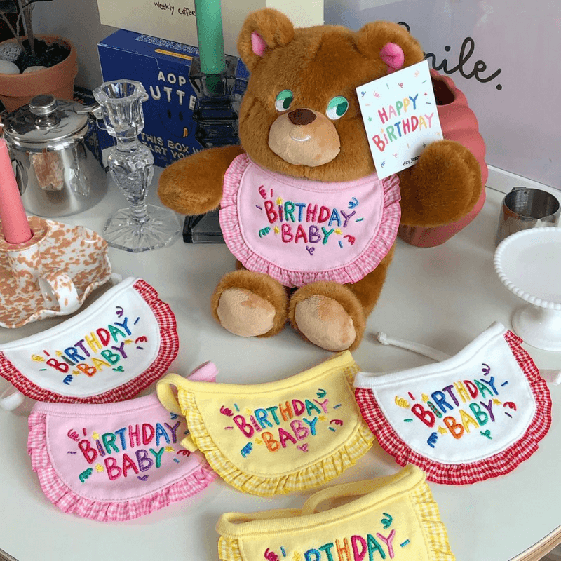 Birthday Baby Bib - Red Bandana Hey Jerry