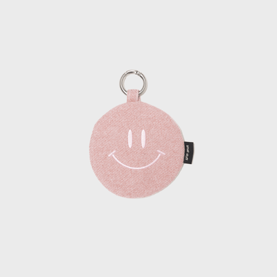 Smiley Poop Bag Holder Charm - Pink Leash Accessories Small Stuff
