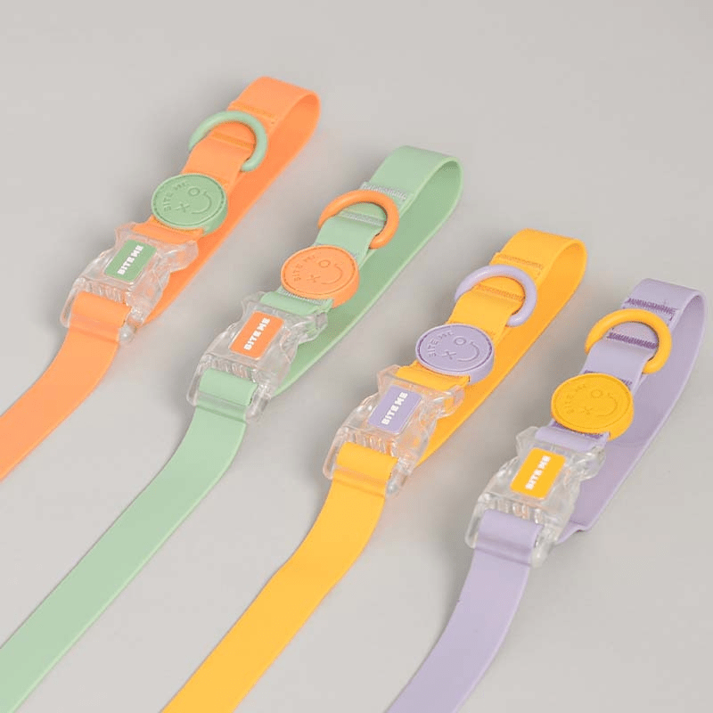 Macaron Waterproof Collar and Leash Set (4 Colors) Collar Bite Me