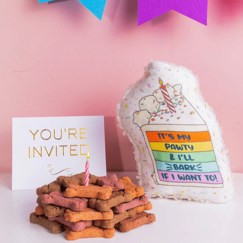 Cut My Cake Into Pieces - Eco-friendly Dog Toy Toy Dirt & Dog Hair