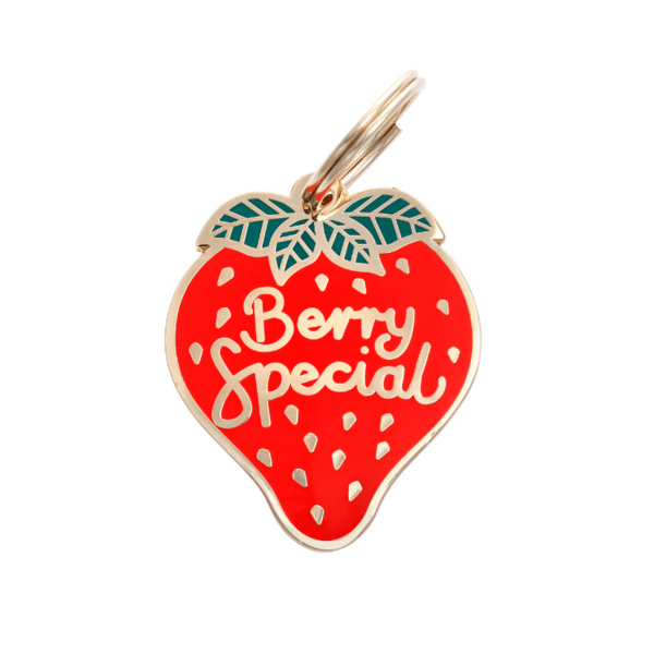 Berry Special Enamel Charm / ID Tag (Free Custom Engraving) Charms Two Tails 