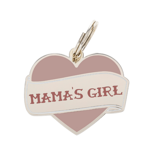 Mama's Girl Enamel Charm / ID Tag (Free Custom Engraving) Charms Two Tails