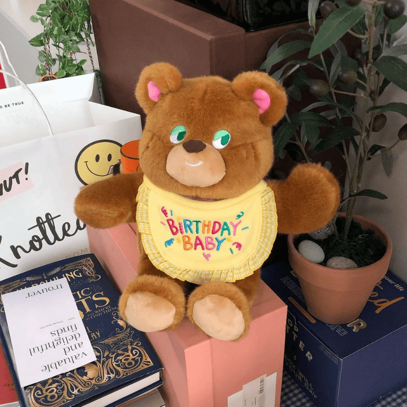 Birthday Baby Bib - Yellow Bandana Hey Jerry