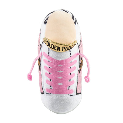 Golden Pooch Sneaker Dog Toy - Pink Zebra Toy Haute Diggity Dog