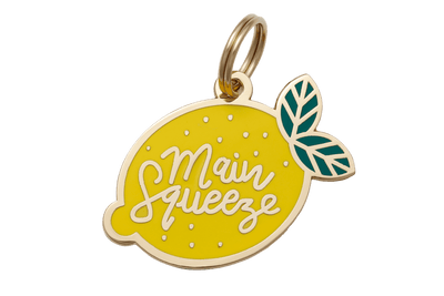 Main Squeeze Enamel Charm / ID Tag (Free Custom Engraving) Charms Two Tails