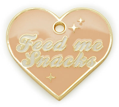 Feed Me Snacks ID Tag (Free Custom Engraving!) Charms Trill Paws
