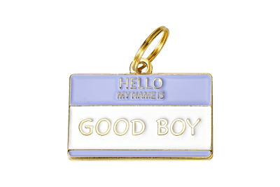 Good Boy Enamel Charm / ID Tag (Free Custom Engraving) Charms Two Tails