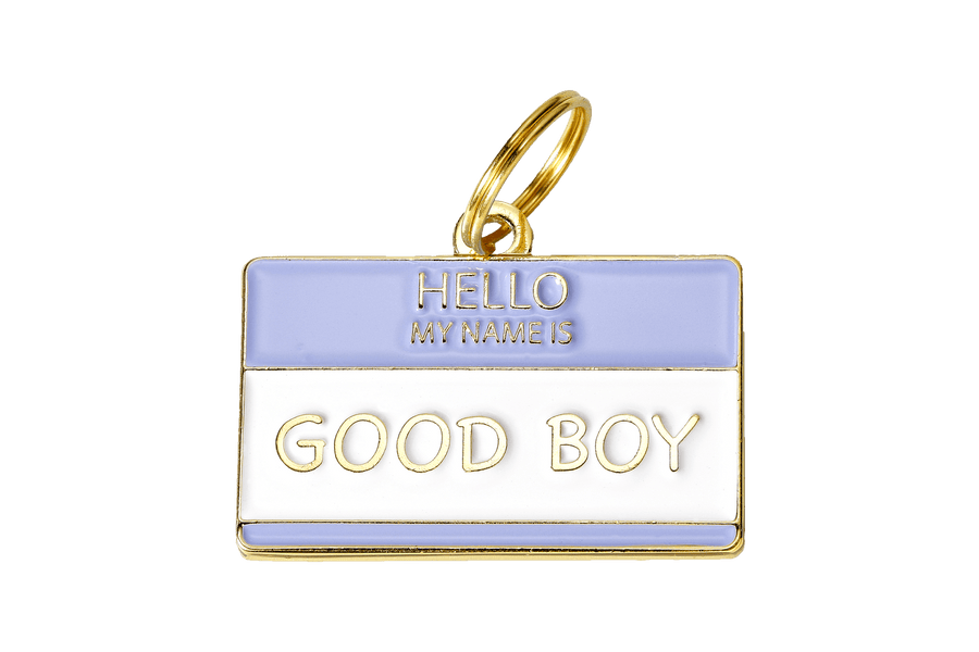 Good Boy Enamel Charm / ID Tag (Free Custom Engraving) Charms Two Tails 