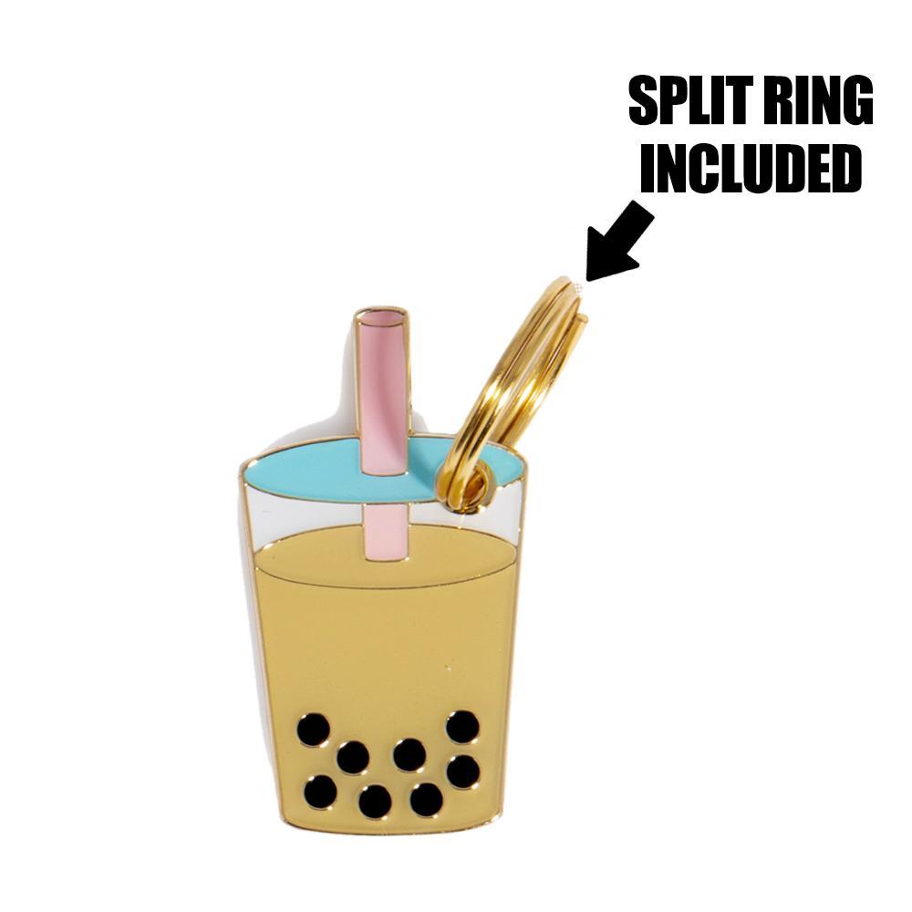 Boba Bubble Tea ID Tag (Free Custom Engraving!) Charms Trill Paws