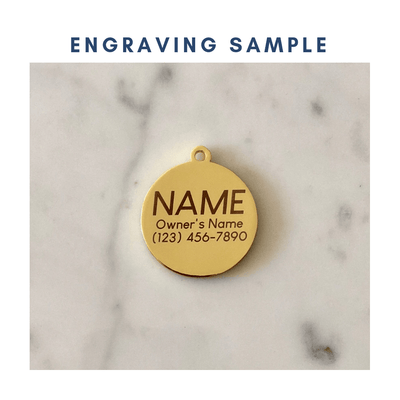 Cutie with a Booty Enamel Charm / ID Tag (Free Custom Engraving) Charms Two Tails